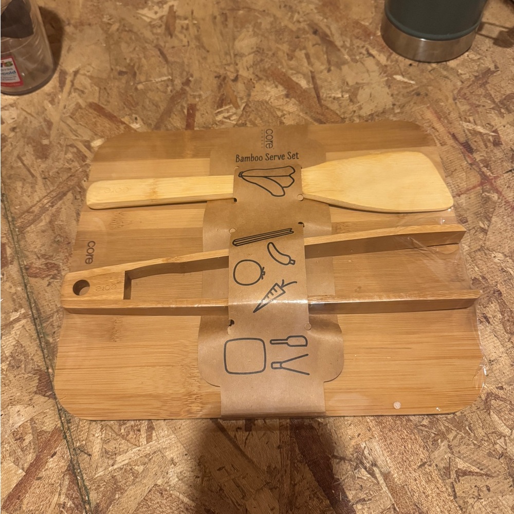Bamboo Serve Set with Utensils